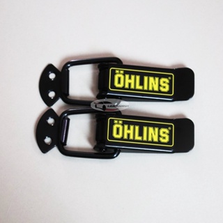 กิ๊บล็อค กันชน สเกิร์ตหน้า แต่งรถซิ่ง รถแต่ง ตัวยึดกันชน ลาย OHLINS ดำ1 คู่ ตัวใหญ่ ใส่ได้ทุกรุ่น