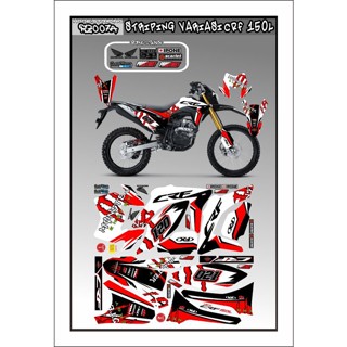 สติกเกอร์รูปลอก HONDA CRF 150 STICKER DECAL CRF L 150 Code RZ 007