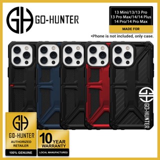 Uag Monarch เคสโทรศัพท์มือถือ คาร์บอนไฟเบอร์ สีดํา สําหรับ Iphone 14 13 [ Pro Max Plus Pro Mini ]