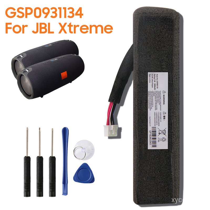 เดิมเปลี่ยนแบตเตอรี่ GSP0931134สำหรับ JBL Xtreme บลูทูธเสียงลำโพงกลางแจ้งแท้แบตเตอรี่5000มิลลิแอมป์ช