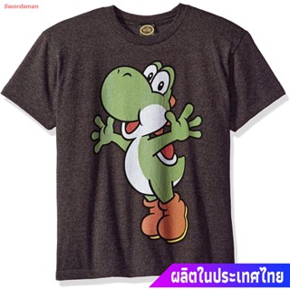 Tee เสื้อยืดยอดนิยม Nintendo Boys Super Mario Yoshi Icon Graphic T-Shirt Mens Womens T-shirts