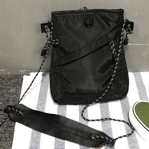 bag_1(BAG1653) H1กระเป๋าผ้าสะพายข้างสายเชือก Sacoche Bagแฟชั่น