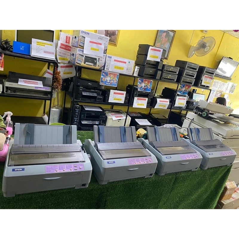 เครื่องพิมพ์ดอทเมตริกซ์ Epson LQ590 มือสองพร้อมใช้งาน.