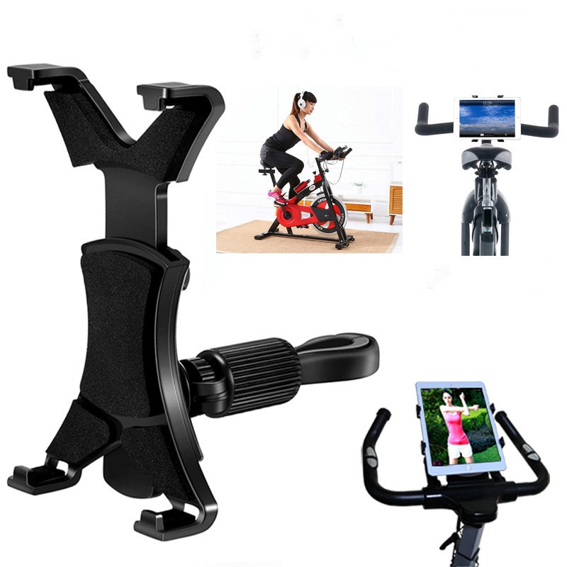 Flexible Tablet Treadmill Stand Mount Holders In-door Spinning Bike with Handlebar Holder for iPad 8-10.5inch Tablet PC