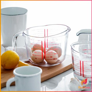 BUAKAO บีกเกอร์เหยือกตวง ทำจากแก้วอย่างหนา ขนาด 250 ml อุปกรณ์เครื่องครัว Graduated measuring cup