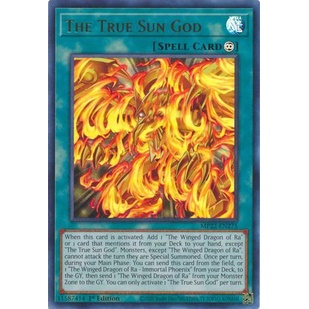 [การ์ด Yu-gi-oh] The True Sun God - MP22-EN275 - Ultra Rare 1st Edition