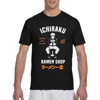 เสื้อยืดลำลองนารูโตะ Naruto Classic Crew Neck Short Sleeve Tee Mens Summer T-Shirts Full Print Naruto co brandedZb|