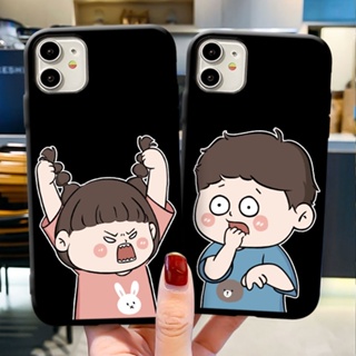 เคสโทรศัพท์มือถือแบบนิ่ม ผิวด้าน ลายคู่รักโกรธน่ารัก สําหรับ Vivo Y11 Y12 Y12A Y12S Y12i Y15 Y15A Y15S Y17 Y19 Y20 Y20A Y20S Y21 Y21S Y30 Y30i Y31 Y33S 2021