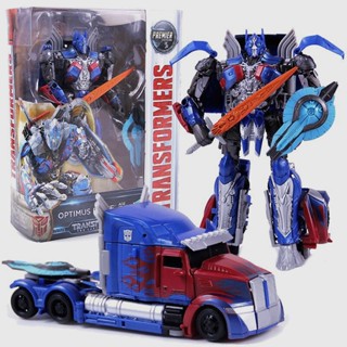 Hasbro โมเดลหุ่นยนต์Transformers Five Voyager Class Optimus Prime ของเล่น สําหรับเด็ก 39 ปี