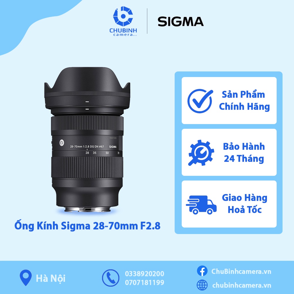 Sigma 28-70mm f / 2.8 DG DN (C🌹 เลนส ์ สําหรับ Sony Full-Frame | ของแท ้ | 24 เดือน