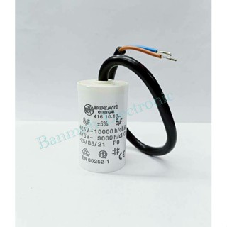 8UF 450V CAPACITOR MOTOR  8uf450v ของแท้เกรดดี100% Made in Romania คาปาซิเตอร์ คอนเดนเซอร์ แคป