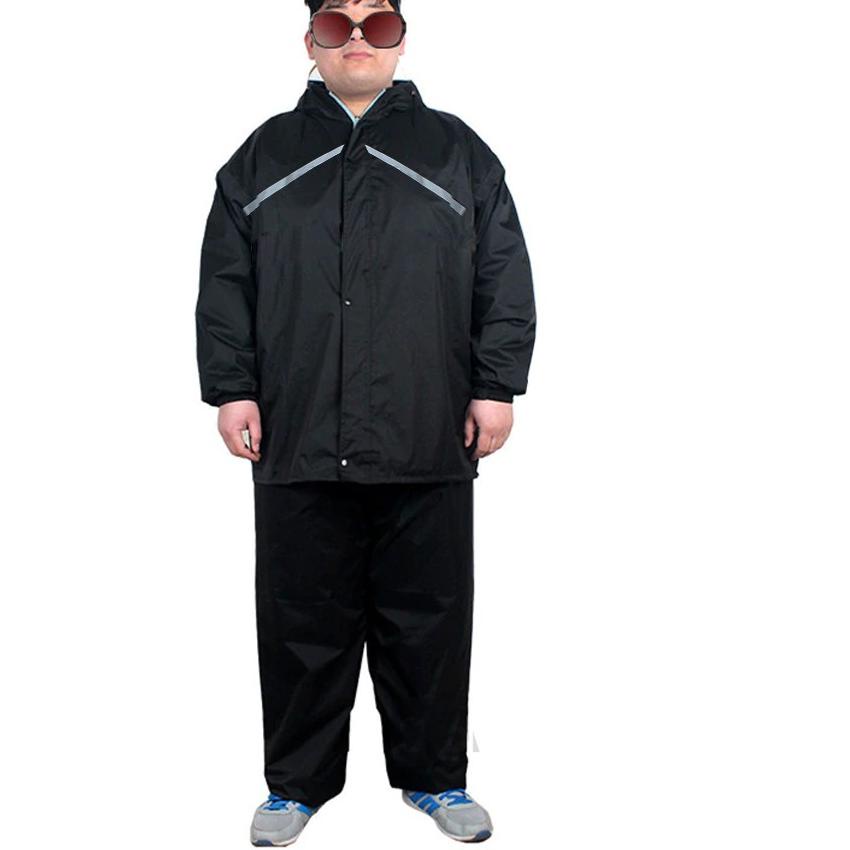 B8w4 เสื้อกันฝนชุดสูทใหญ่ชุดเสื้อกางเกงคนอ้วน JUMBO Big XXL Plus MAXI+