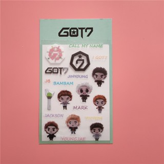 สติกเกอร์โลโก้ GOT7 jackson wang MARK BAMBAM JB FLIGHT