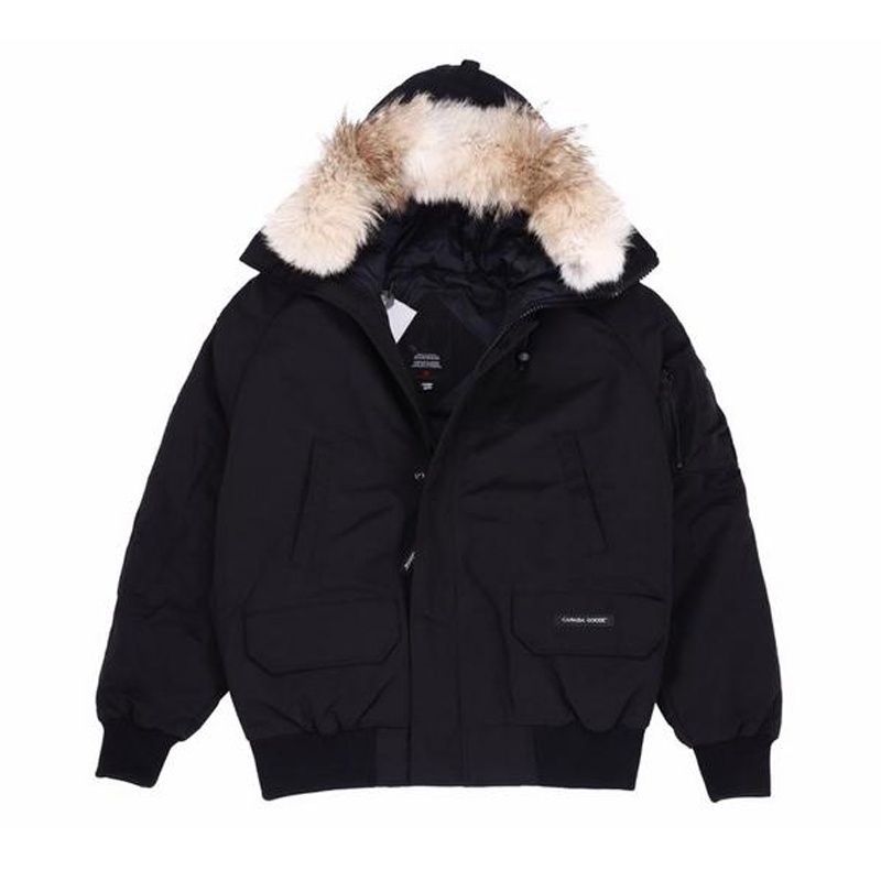Classic Fashion Real Coyote Fur Winter Mens Canadian  Goose Down Jacket Outdoor Coat Wnd Waterproof #4