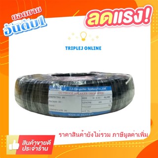 สายดรอปวายด์ สำหรับเดินเสียงตามสาย ขนาด 2*0.9 mm. ยาว 200 เมตร Drop Wire Cable ทองเเดงชุบ - สายดรอปวายด์ (Drop Wire Cab๗