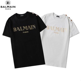 เสื้อยืดวินเทจ ชุดเซ็ต 2 ชิ้น ลายน่ารัก○✢แฟชั่นผ้าฝ้ายคลาสสิก BALMAI พิมพ์เสื้อยืดแขนสั้น unisex Tee