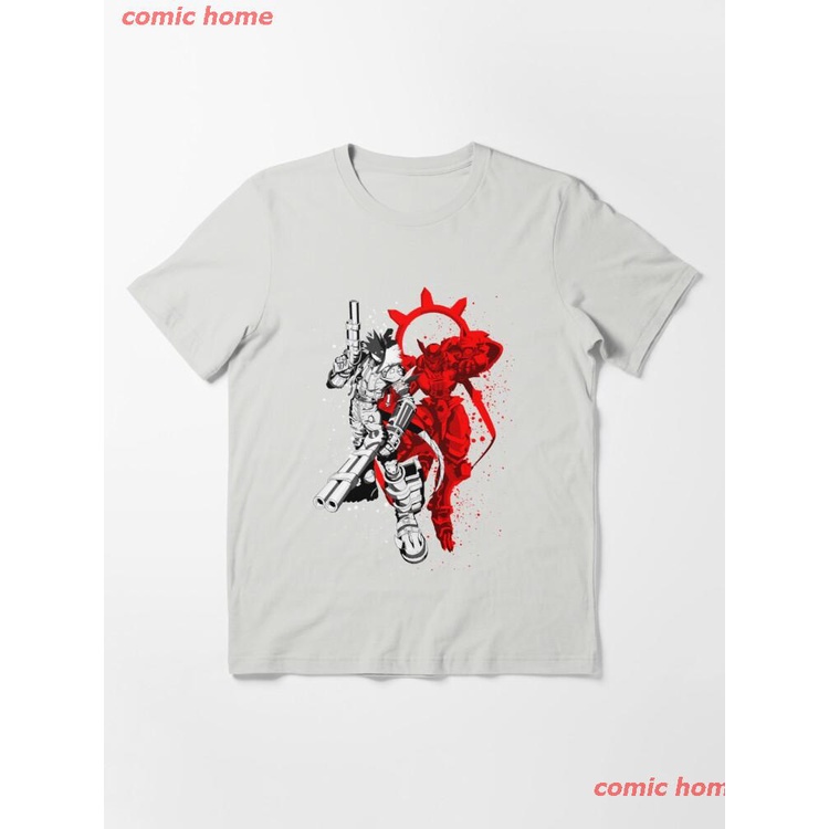 2022 Susanoomon And Beelzemon Essential T-Shirt เสื้อยืด ดพิมพ์ลาย เสื้อยืดผ้าฝ้าย คอกลม cotton แฟชั