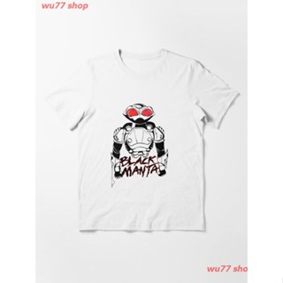 New Black Manta Essential T-Shirt เสื้อยืด ดพิมพ์ลาย เสื้อยืดผ้าฝ้าย คอกลม cotton ความนิยม discount Unisex