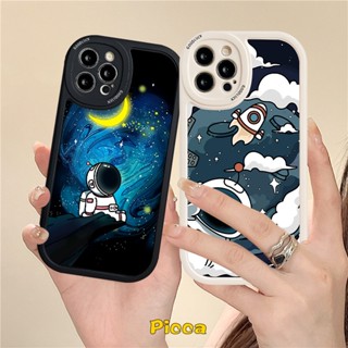 เคสโทรศัพท์มือถือ ลาย NASA สําหรับ OPPO A15 A17 A77S A17K A55 A57 A95 A74 A96 A12 A16K A76 A16E A5S A3S A15s A94 A16 A1K A9 A5 A54 A7 A53 Reno 8 7 7Z 5F 5 6 4 4F A33 A36 A31 A92 ผ้าคลุม ลายนักบินอวกาศ และดาว