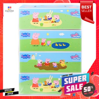 กระดาษเช็ดหน้า NUDA PEPPA PIG แพ็ค 4FACIAL TISSUE NUDA PEPPA PIG PACK4