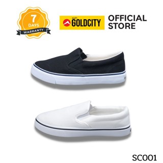 สินค้า **OUTLET GOLDCITY รองเท้าสลิปออน รุ่น SC001 slip on รองเท้าแบบสวม เหมาะสำหรับทุกเพศทุกวัย (249)