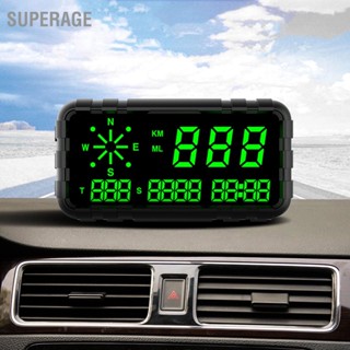 Superage เครื่องวัดความเร็วดิจิทัล Gps เข็มทิศ ความเมื่อยล้า สัญญาณเตือนการขับขี่ สําหรับรถปิ๊กอัพ รถบรรทุก Suv