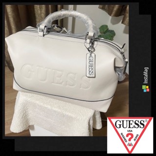 มือ1🌹GUESS กระเป๋ารุ่น LE792907 LINDENBERG SATCHEL สีขาว อะไหล่เงิน