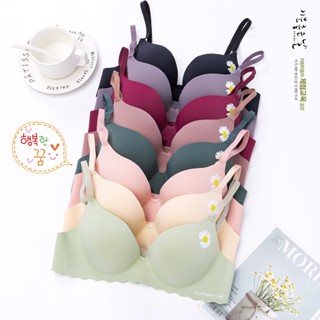 VR-203 ⚡️สินค้าใหม่พร้อมส่ง⚡️เสื้อชั้นในไร้ขอบไร้โครง ฟองหนา ดันทรง อกดูมๆ [ladywearrr]