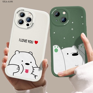 Compatible With Samsung Galaxy A10S A52 A52S A22 A03 A03S A20S A20 A30 A30S A50 A50S 4G 5G เคสซัมซุง สำหรับ Case Cartoon Ice Bear เคส เคสโทรศัพท์ เคสมือถือ Protective Phone Case Dermatoglyphics Back Cover