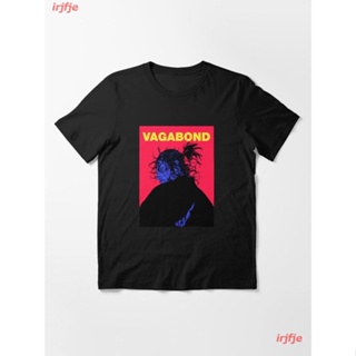 2022 Vagabond Essential T-Shirt เสื้อยืดพิมพ์ลายการ์ตูนมังงะ ดผ้าเด้ง คอกลม cotton ความนิยม sale Unisex