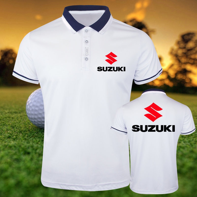 Streetwear Motorcycle Sport Team · Suzuki Men Polo Shirts Hip Hop Streetwears Casual Summer Fashion 