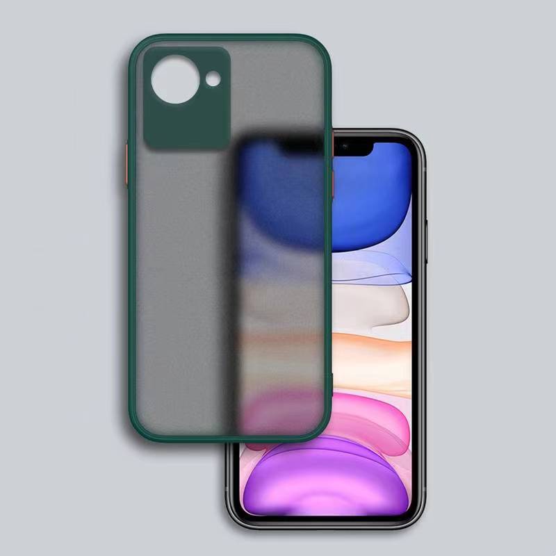 เคสขอบนิ่มหลังแข็งขุ่นคลุมกล้องRealme C33/Realme Narzo 50i Prime/Realme C30/C30S/Narzo 50i/Realme C11 2021/C21Y/C21/C20 - รูปที่ 6