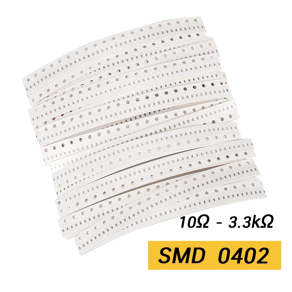 (48 ตัว) ตัวต้านทาน 0402 ±5% 10 Ω -3.3kΩ Resistor SMD SMT R R0402