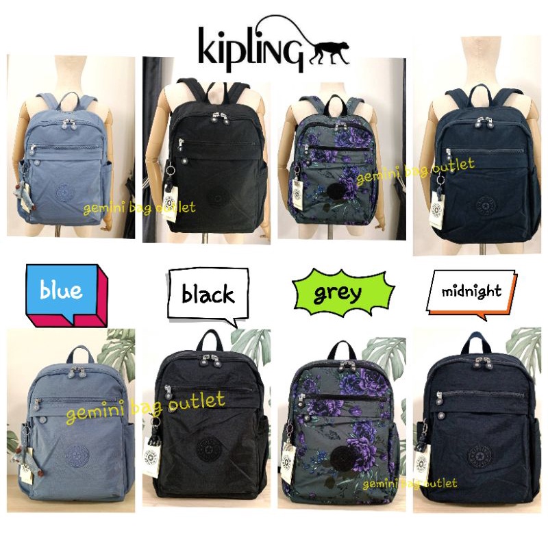 *ส่งฟรี ไม่ใช้โค๊ด !! ของแท้ ✔ พร้อมส่งค่ะ* ▪ใส่ Laptop 15 นิ้วได้ ▪ 🐒 KIPLING HENDRY BACKPACK