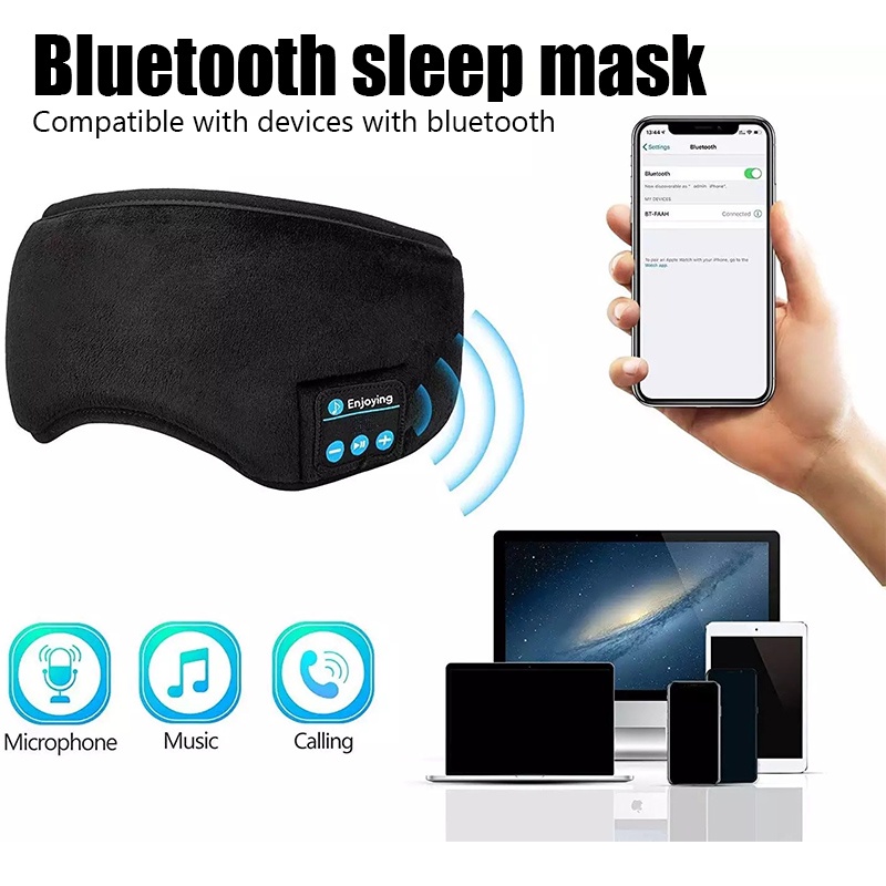 3D Bluetooth Eye Mask ชุดหูฟังไร้สายเพลง Bluetooth Eye Mask ใหม่ Sleep Bluetooth Eye Mask ชุดหูฟังสเตอริโอ