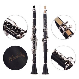 คาริเน็ต  PIETRO/Muslady  Clarinet - คาริเน็ต พร้อมกระเป๋าเก็บอย่างดี สีดํา เสียงกังวาล แข็งแรง