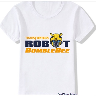 เสื้อยืด เสื้อคนอ้วน 3d Bumbiebee Transformers พิมพ์เสื้อยืดลำลองแฟชั่นฤดูร้อนสำหรับเด็กผู้ชาย 2022