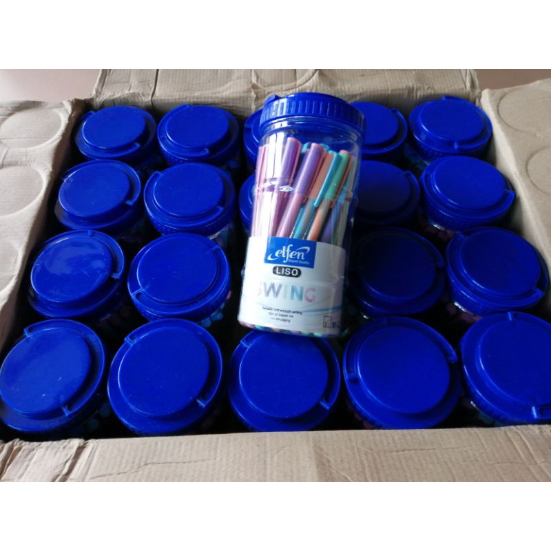ขายยกลังจ้า !!!!!! ปากกา​ elfen​ LISO​ SWING​  1​ลัง​ มี​ 20​ กระปุก​
