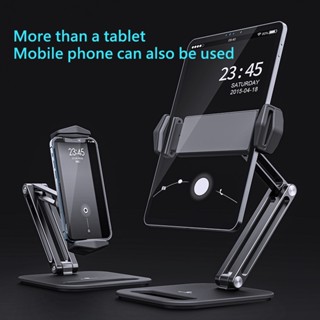 New Aluminum Cellphone Holder Tablet Stand Foldable Three Shaft Design Multi Angle Adjustable Tablet Stand Desktop Holde