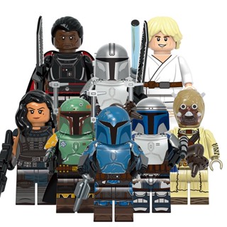 Star NEW Space wars Boba Fett Jango Fett Luke Skywalker บล็อคตัวต่อฟิกเกอร์ ขนาดเล็ก X0343