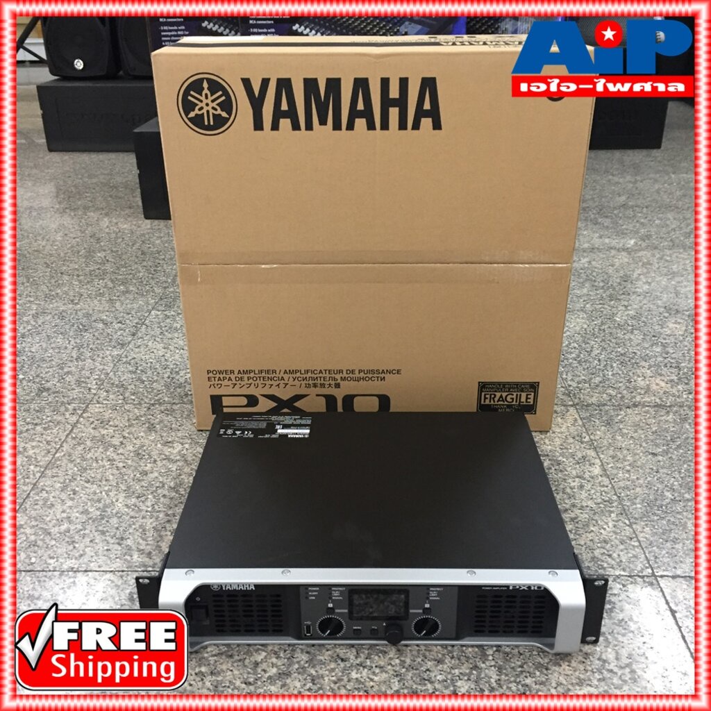 Yamaha PX10 เครื่องขยายเสียง 2 แชนแนล กำลังขับ 1200W ที่ 4Ω
