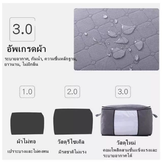 ถุงเก็บผ้าห่ม 140Lกระเป๋าเก็บของความจุขนาดใหญ่ กระเป๋าเก็บผ้านวม ถุงจัดระเบียบ กันความชื้น กันฝุ่น ถุงเก็บของอเนกประสงค์