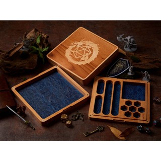 DND Dice Box (Product does not include dice) | Dice Vault | Blue Scale | Dungeons and Dragons Dice | DnD Dice Set | D&amp;D