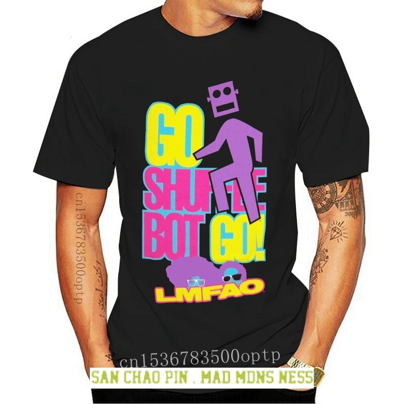 เสื้อคนอ้วน - Lmfao Quot; ไปโกโก; เสื้อยืดสีดําใหม่ผู้ใหญ่ใหม่ผู้ชายผ้าฝ้ายเสื้อยืดเสื้อยืดด้านบนเส