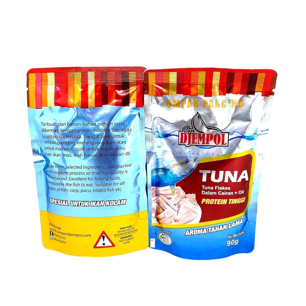 TUNA FISH BAIT {CAP DJMPOL} 90 GRAMS SUITABLE สําหรับ GOLDFISH และ GALATAMA BAIT