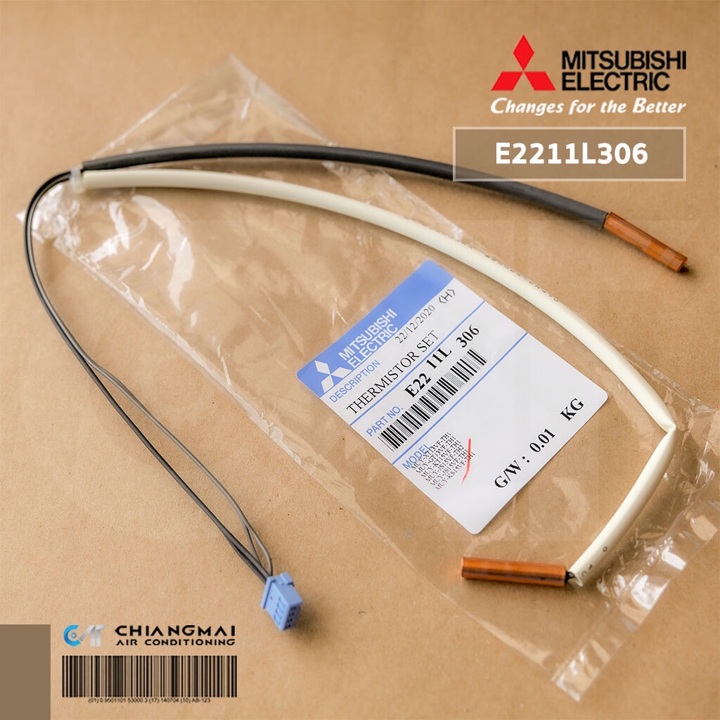 E2211L306 เซ็นเซอร์แอร์ Mitsubishi Electric เซ็นเซอร์คอยล์ร้อน แอร์มิตซูบิชิ (THERMISTOR SET) อะไหล่แอร์ ของแท้ศูนย์