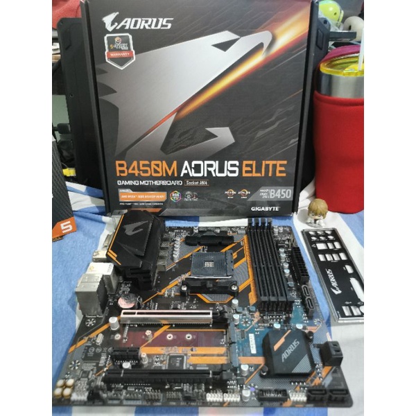 Aorus​ Elite​ B450M​ AM4 มือ2​ มีกล่องมีประกัน