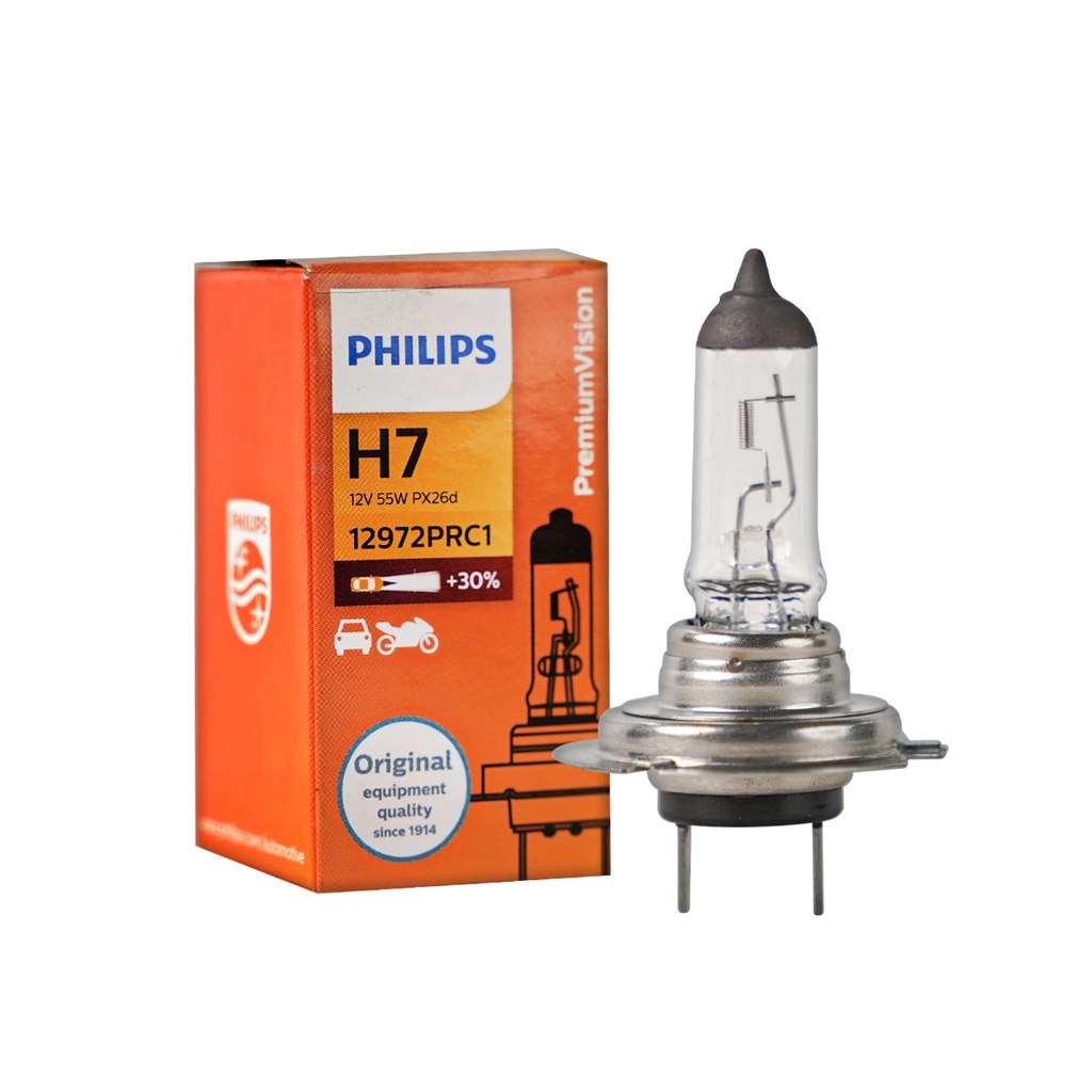 PHILIPS หลอดไฟหน้า H7 12V55W