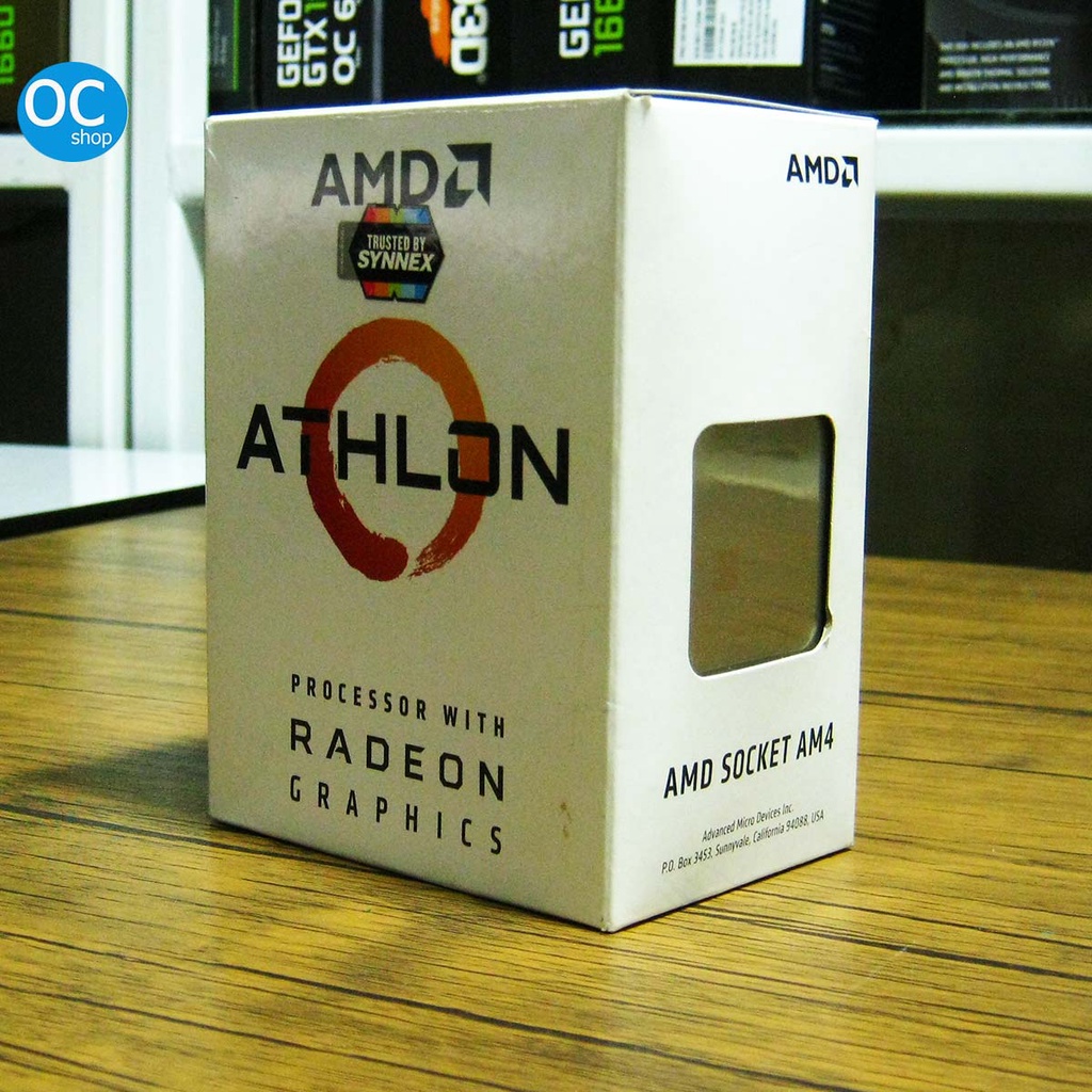 ซีพียู AMD Athlon™ 3000G มีVGA ออนบอร์ด ครบกล่อง ประกันยาว