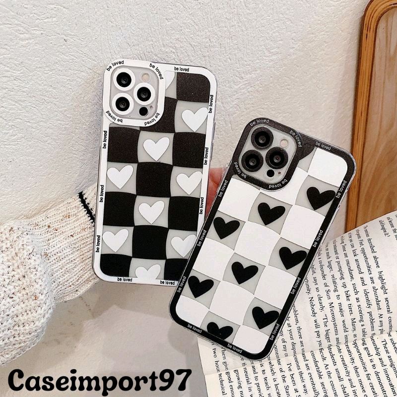 SOFT CASE CASE BLACK WHITE LOVE Iphone 6 6s 6+ 6S+ 7 8 SE 7+ 8+ X XS XS MAX XR 11 11 pro 11 pro max 